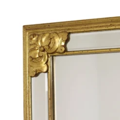 Grand miroir vintage Deknudt, design Hollywood Regency des années 1970.