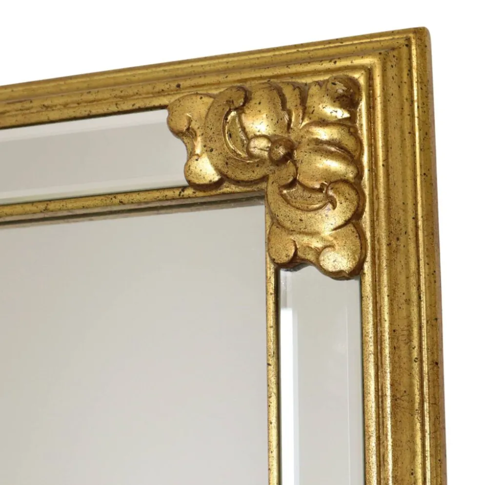 Grand miroir vintage Deknudt, design Hollywood Regency des années 1970.