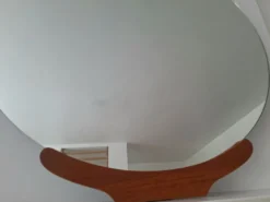 Grand miroir vintage rond 90cm, décoration rétro