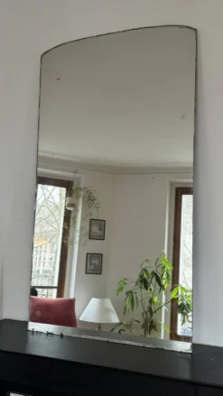 Grand miroir vintage scandinave