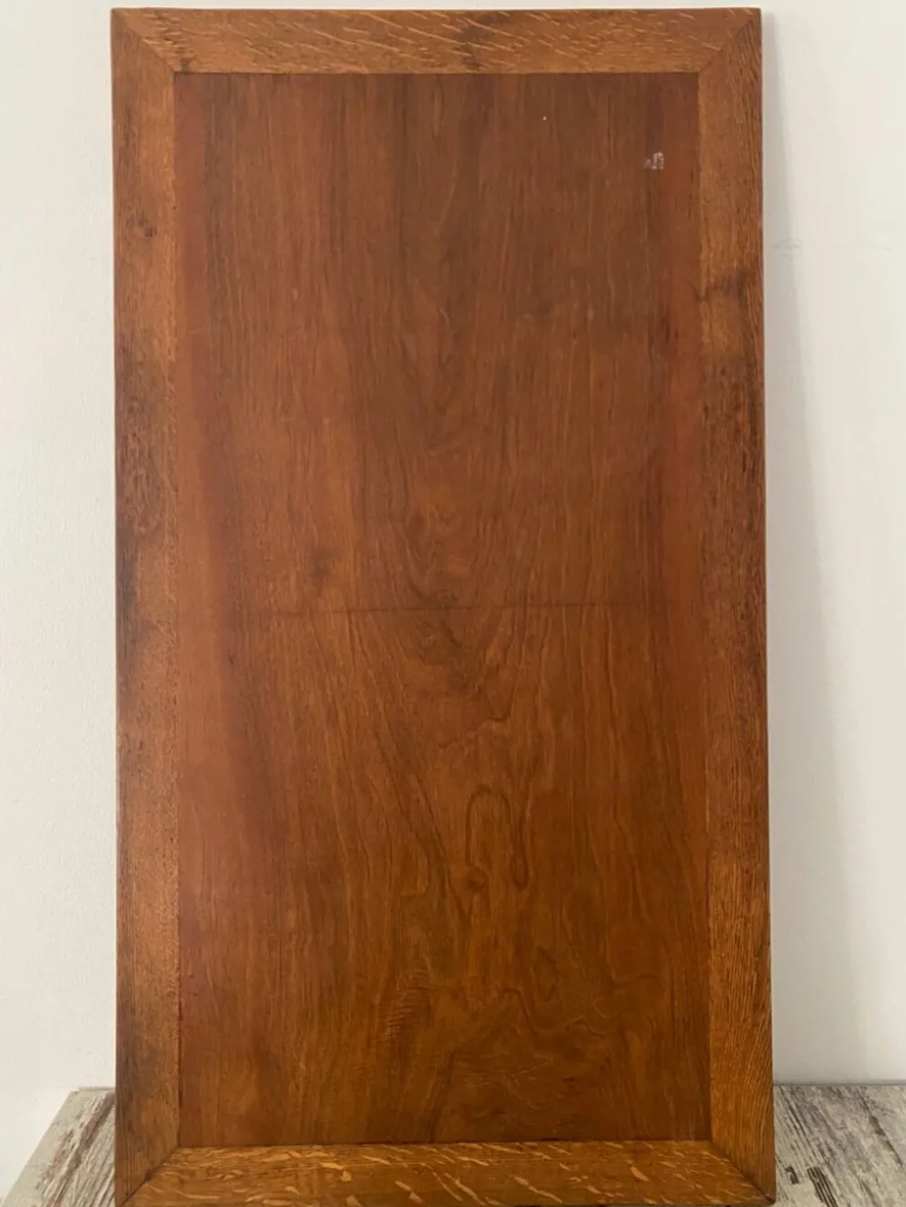 Grand plateau vintage de jeu de dame en bois