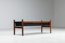 Grand pot de fleurs Hugo Frandsen en palissandre Spottrup Danemark 1960