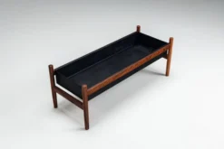 Grand pot de fleurs Hugo Frandsen en palissandre Spottrup Danemark 1960