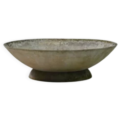 Grand pot de fleurs vintage par Willy Guhl pour Eternit, années 1950, Suisse.