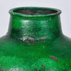 Grand pot à olives ou urne de jardin en terre cuite turque
