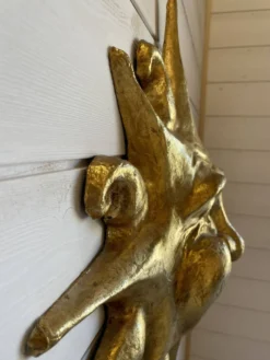 Grand soleil mural sculpté et doré - Artisanat d'art / La Venexiana Venise