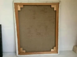Grand tableau bouquet de fleurs huile sur toile signée