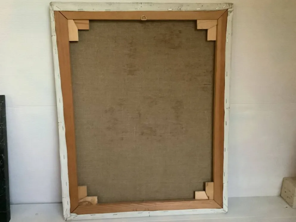 Grand tableau bouquet de fleurs huile sur toile signée
