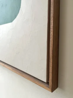 Grand tableau contemporain Formes Vertes Audrey Noel daté & signé