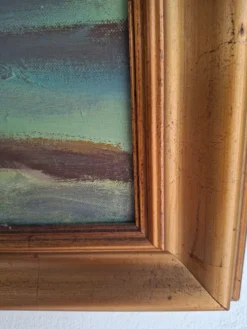 ​Grand tableau de paysage provençal, huile sur toile signé