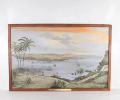 Grand tableau « le port de la Havane en 1890 »