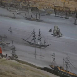 Grand tableau « le port de la Havane en 1890 »