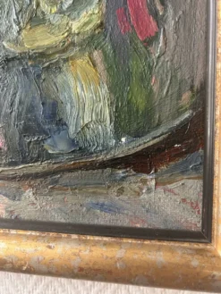 Grand tableau nature morte aux fleurs, école russe du milieu du XXe siècle. L’éloge de la douceur