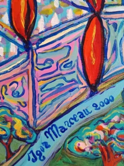 Grand tableau original d’Igor Marceau (1999) – "Un drôle de Rock 'n Ro