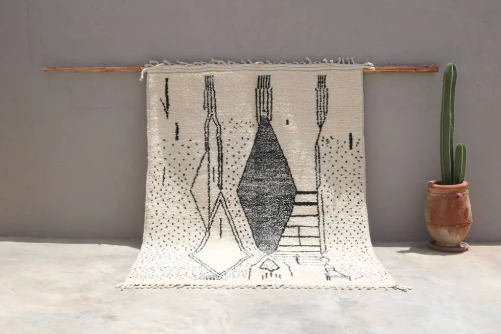 Grand tapis Beni Ouarain, 292 x 212 cm - G1024