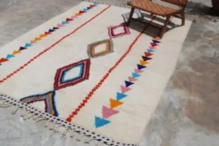 Grand tapis coloré fait main, 285 x 200 cm - G1028