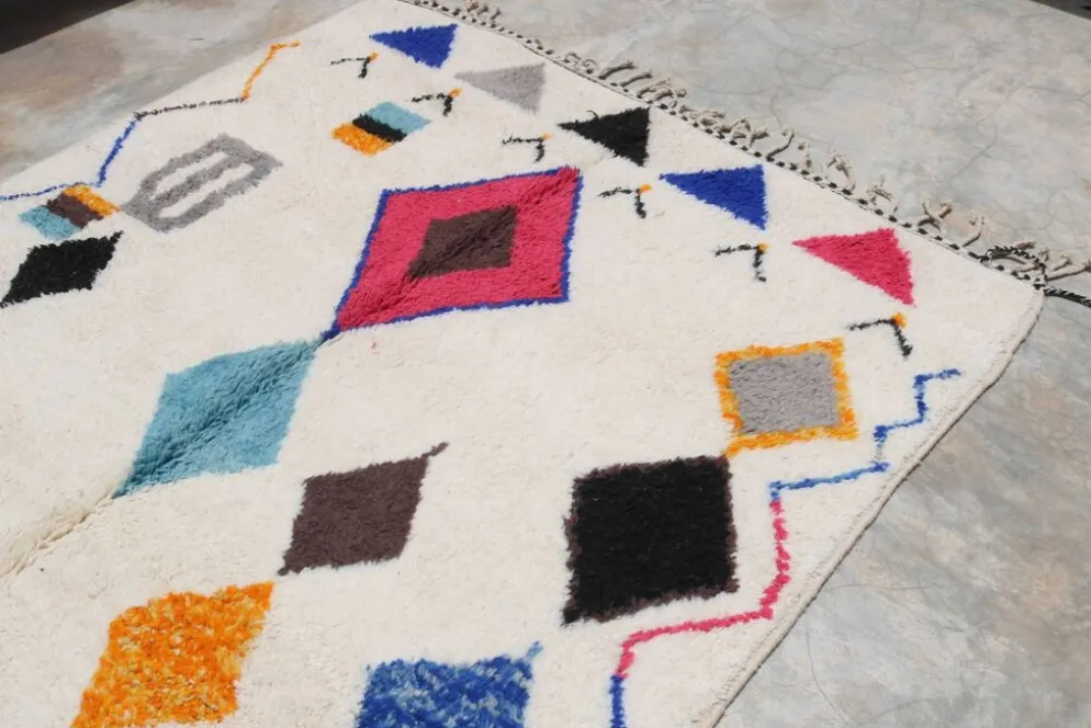 Grand tapis coloré fait main, 325 x 190 cm - G1031