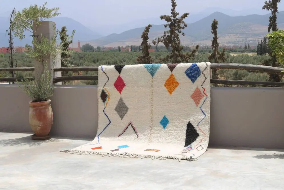 Grand tapis coloré fait main, 325 x 190 cm - G1031