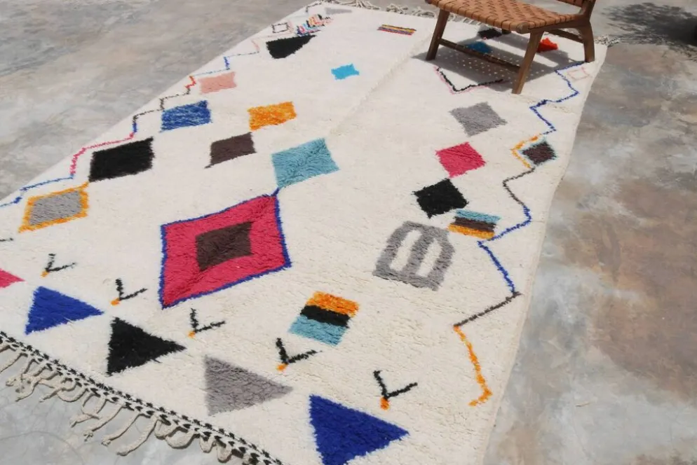 Grand tapis coloré fait main, 325 x 190 cm - G1031