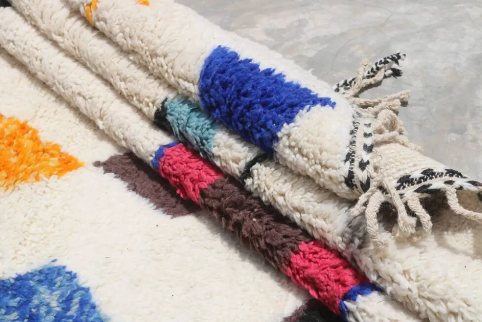 Grand tapis coloré fait main, 325 x 190 cm - G1031