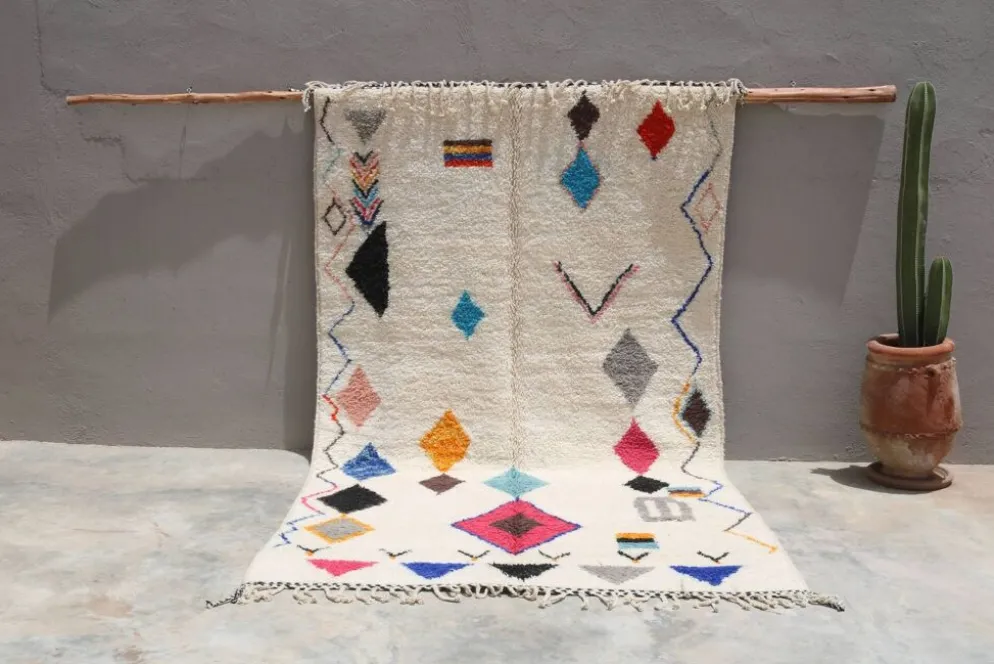 Grand tapis coloré fait main, 325 x 190 cm - G1031