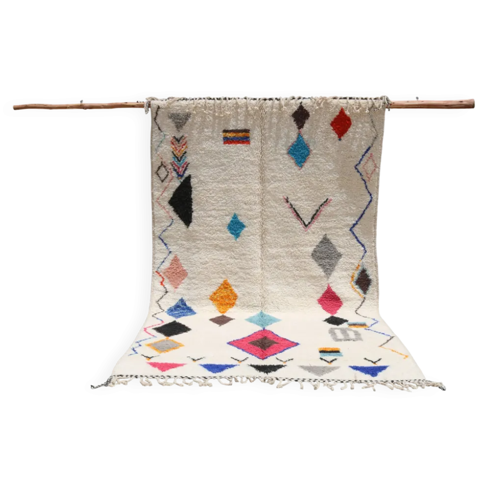 Grand tapis coloré fait main, 325 x 190 cm - G1031