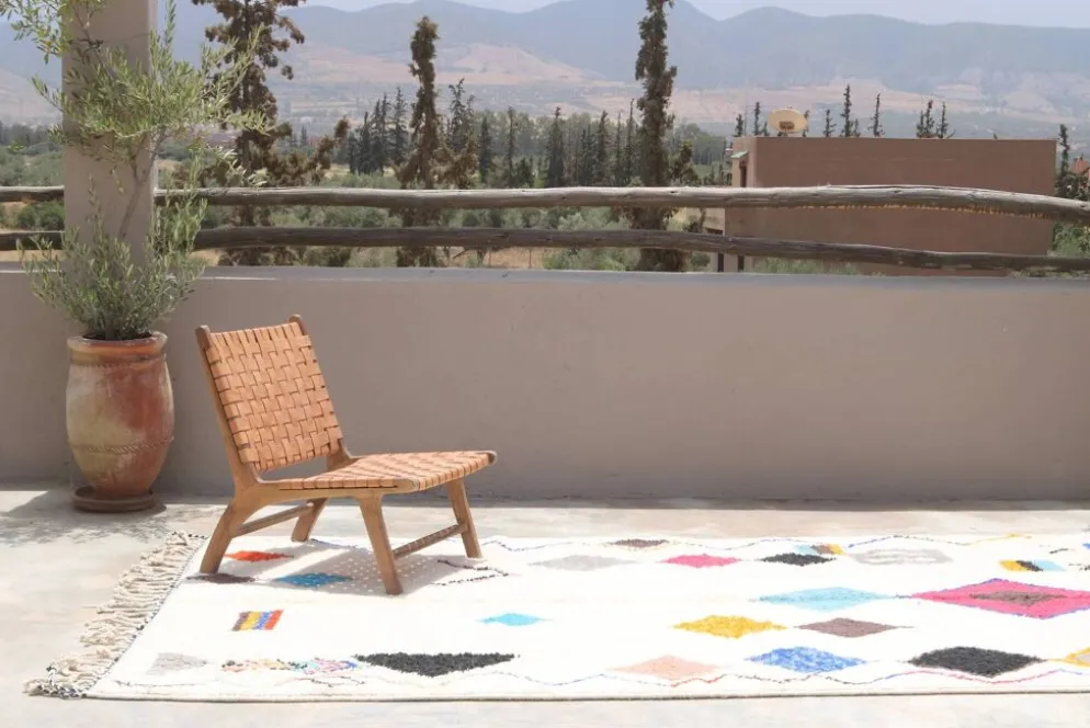 Grand tapis coloré fait main, 325 x 190 cm - G1031