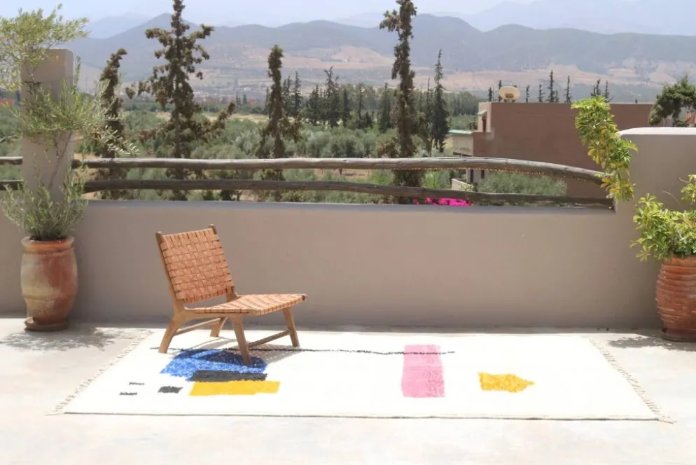Grand tapis coloré fait main, 310 x 195 cm - G1052
