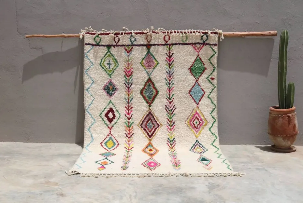 Grand tapis coloré fait main, 300 x 205 cm - G1033