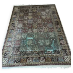 Grand tapis d'Orient fait main en Roumanie — Modèle Flora à panneaux —