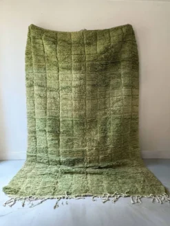 grand tapis mrirt berbere ancien vert / beige, 2m90 x 1m95