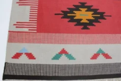 Grand tapis ou kilim indien, années 1970
