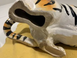 Grand tigre en céramique italienne des années 1970