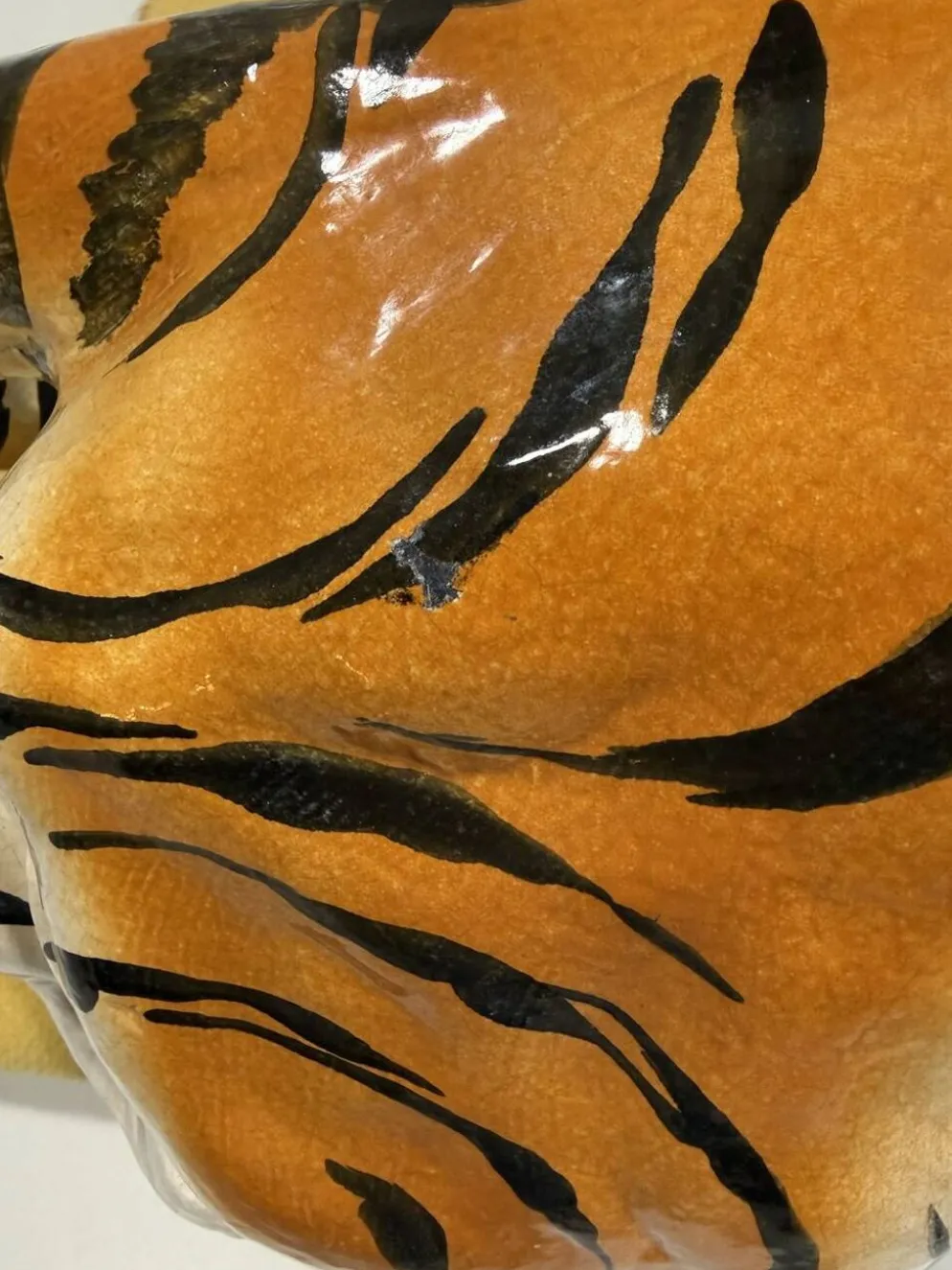 Grand tigre en céramique italienne des années 1970