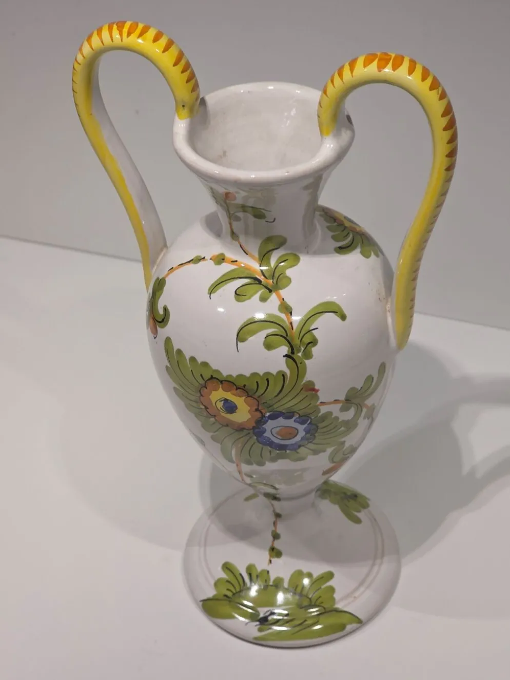 Grand vase à anse céramique Italie