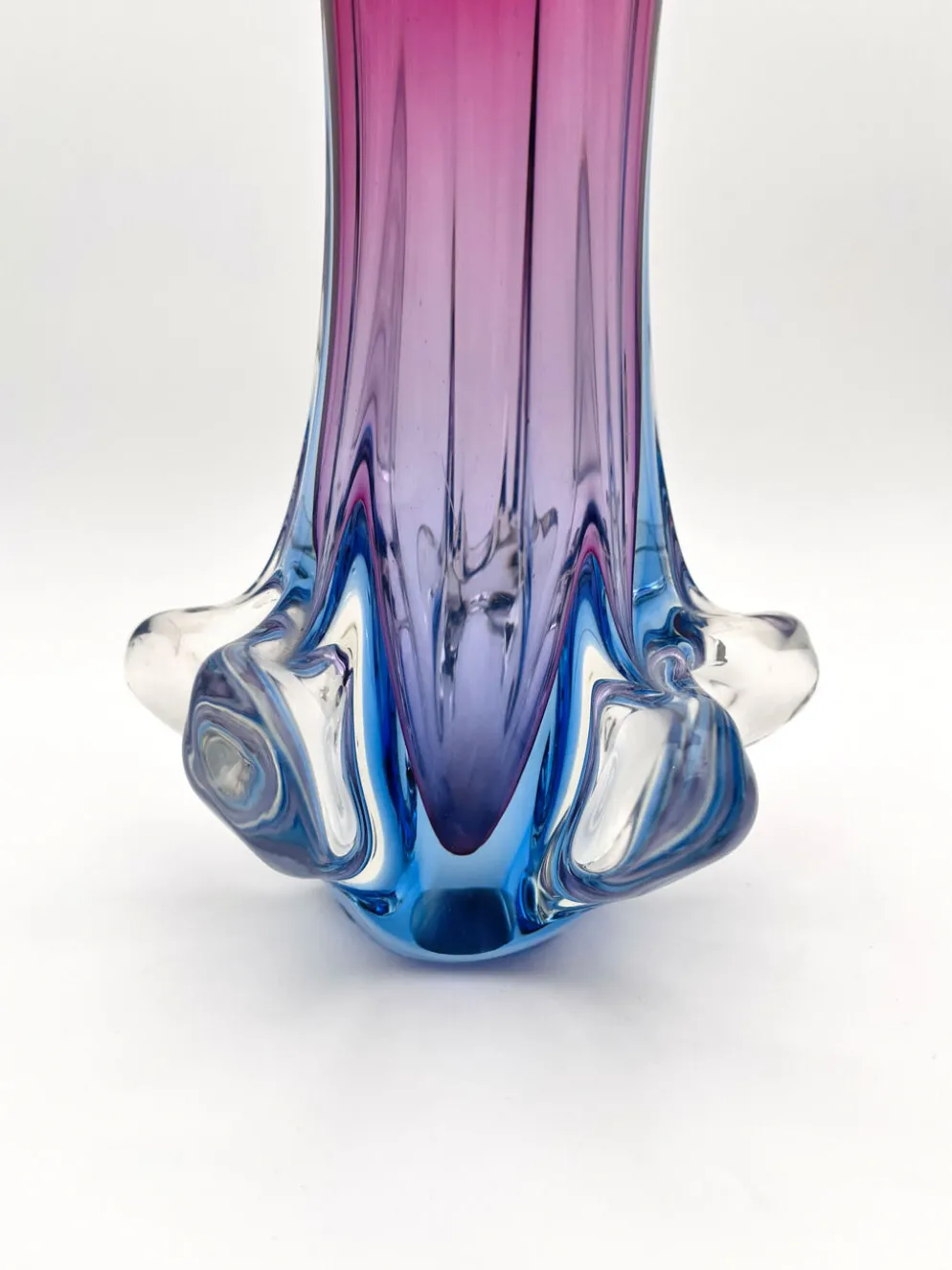 Grand Vase Fratelli Toso Sommerso Polychrome 34cm 2.66kg Design