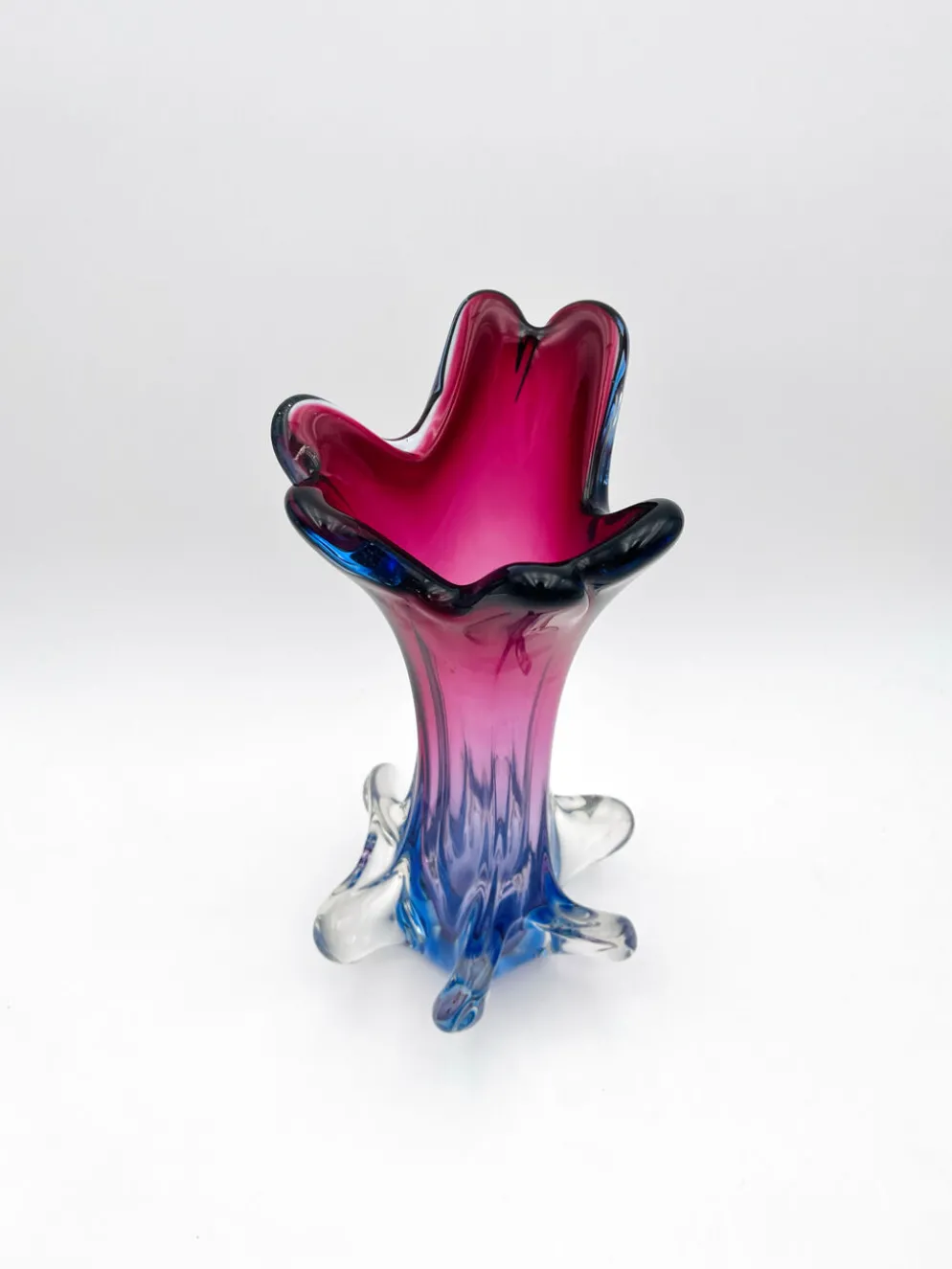 Grand Vase Fratelli Toso Sommerso Polychrome 34cm 2.66kg Design