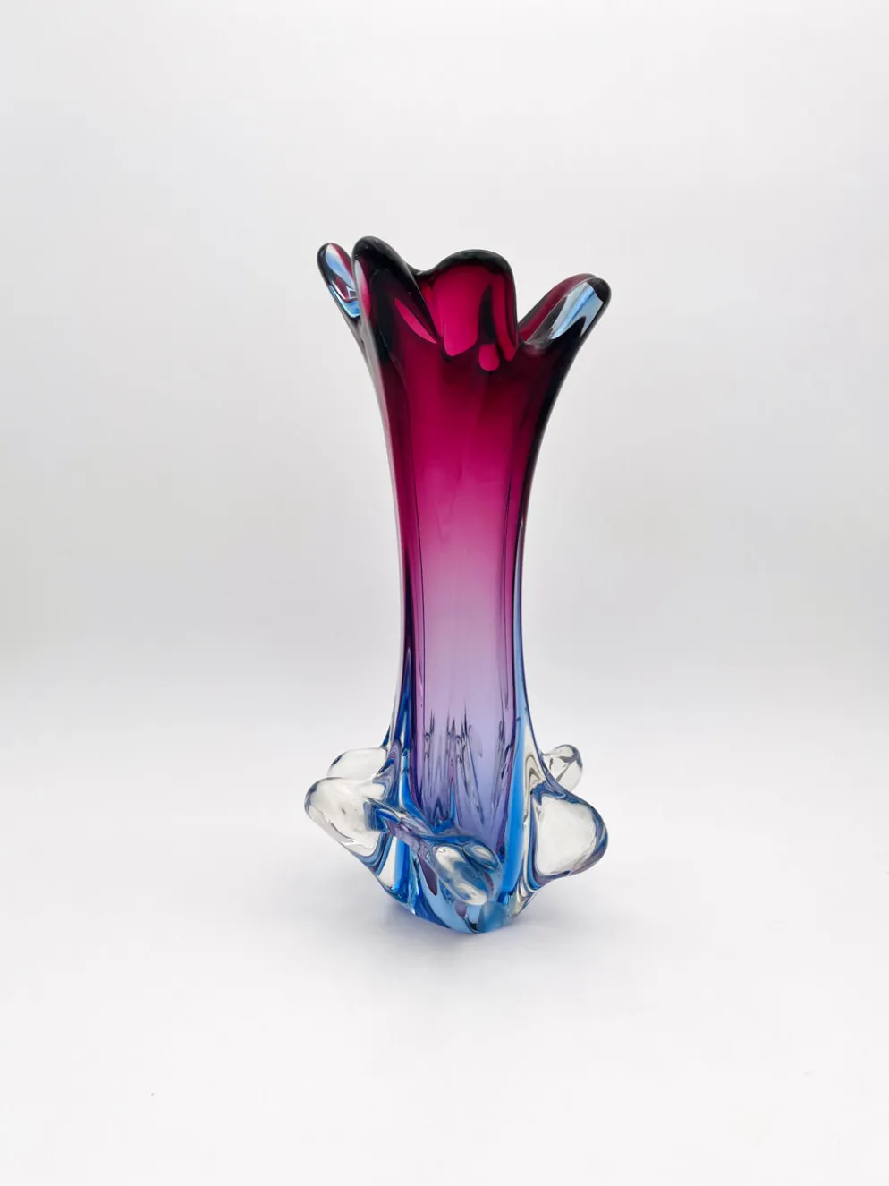 Grand Vase Fratelli Toso Sommerso Polychrome 34cm 2.66kg Design