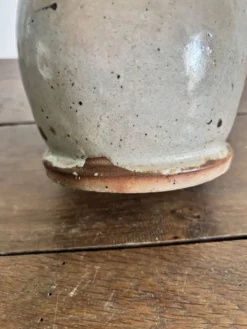 Grand vase soliflore en grès vintage