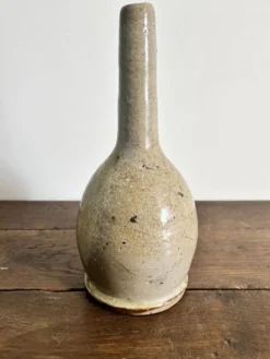 Grand vase soliflore en grès vintage