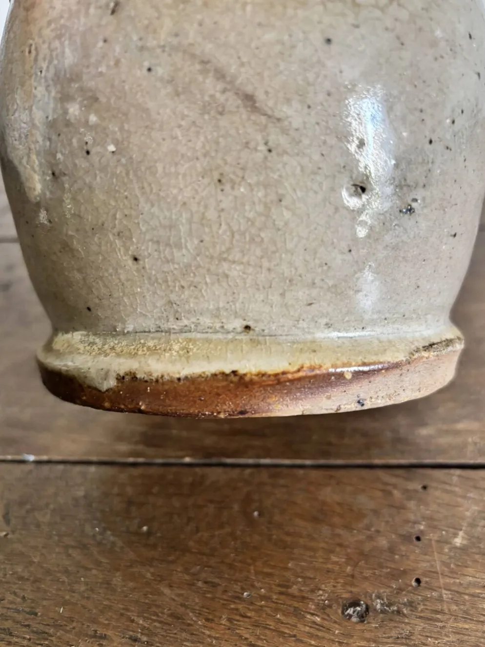 Grand vase soliflore en grès vintage