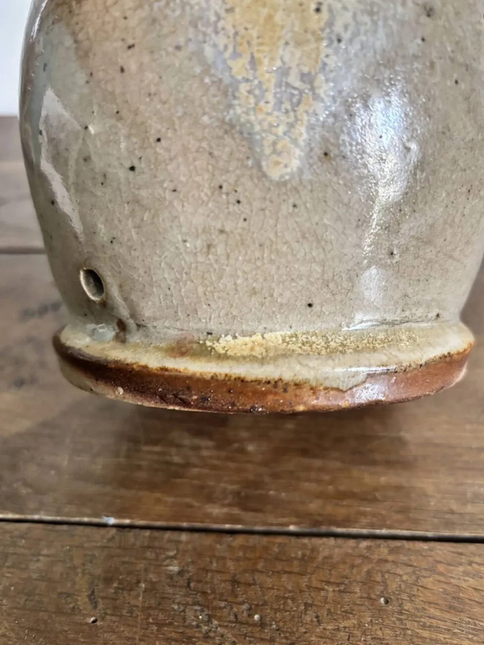 Grand vase soliflore en grès vintage