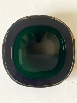 Grand vide poche / cendrier design en verre de Murano, Italie 1970