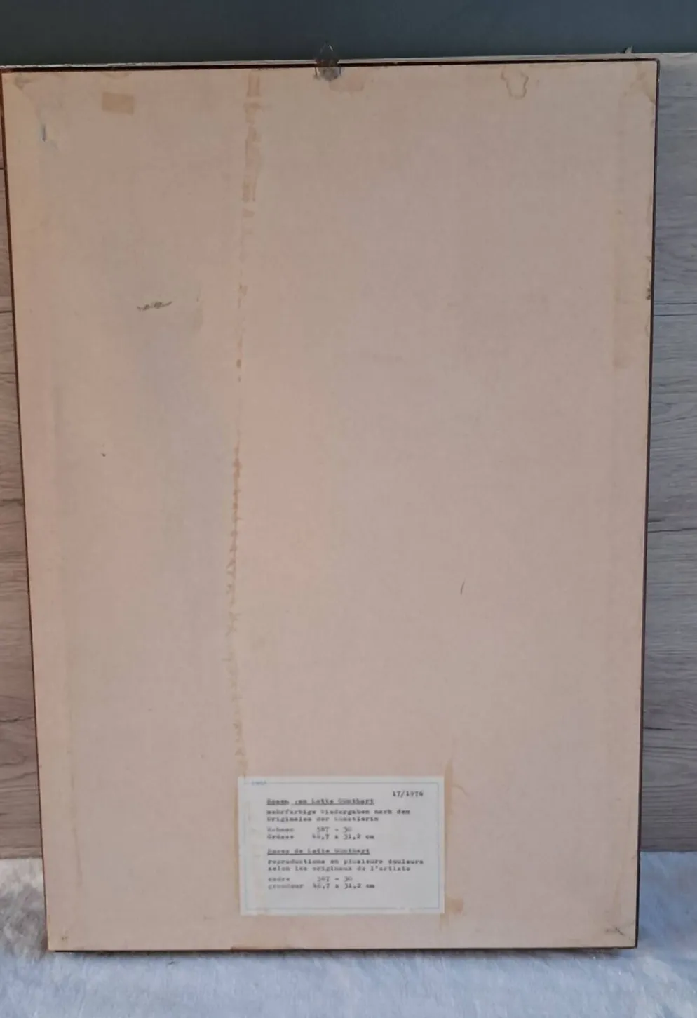 Gravure botanique cadre vintage « Rose Queen Elizabeth » par Lotte Gün