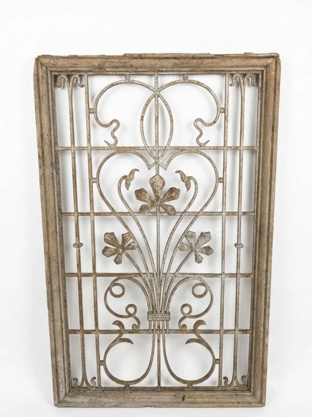Grille en fonte art nouveau années 1900