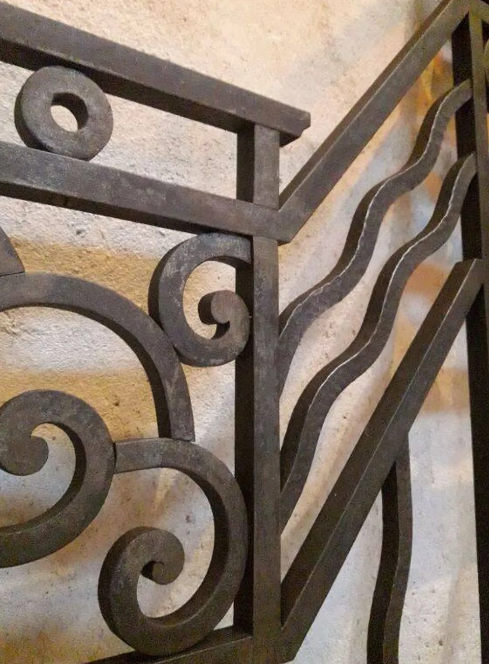 Grilles portail portes anciennes fer forgé XX° Art Déco
