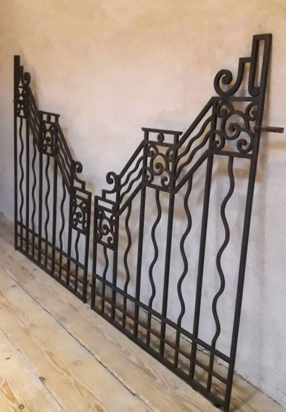 Grilles portail portes anciennes fer forgé XX° Art Déco