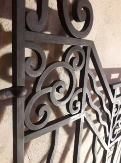 Grilles portail portes anciennes fer forgé XX° Art Déco