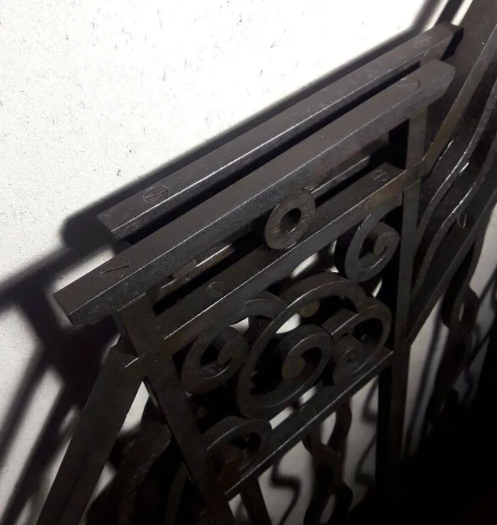 Grilles portail portes anciennes fer forgé XX° Art Déco