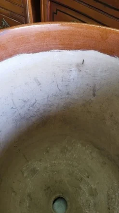 Gros pot de fleurs en terre cuite vernissee boisset anduze 2002